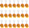 24 Pack Lion Keychains, Safari Animal Keychains for Jungle Safari Party Favors and Rewards