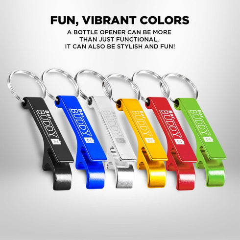 Keychain Bottle Opener - Best Aluminum Bottle/Can Opener, Compact, Versatile & Durable - Gold