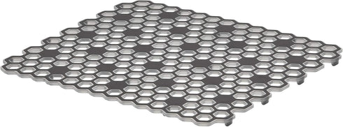 Spectrum Diversified Hexa Raised Feet Small Mat for Dual Sinks, Quick-Drying Heavy-Duty Protector, Non-Slip Surface -