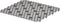 Spectrum Diversified Hexa Raised Feet Small Mat for Dual Sinks, Quick-Drying Heavy-Duty Protector, Non-Slip Surface -