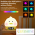 RUISHINE Alarm Clock Lights for Kids-Duck Night Lights,Temperature Display,RGB Color Changing, Wake up Timer