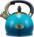 s-p Whistling Tea Kettle, Stainless Steel Teapot (2.8 QUART, Blue) for Stove Top Use