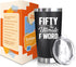 NewEleven 50th Birthday Gifts for Men Women - 1975 Decorations, 20 Oz Tumbler for 50 Year Old Gift for Mom, Dad, Wife,
