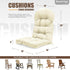 Indoor,44in*19in Patio Chair Cushions High Back Thick Chair Pads Adirondack Chair Cushion, Waterproof Fade- Resistant