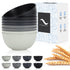 PYRMONT Wheat Straw Bowls, 26 OZ Plastic Reusable Unbreakable Soup Bowls, Set of 8, Dishwasher & Microwave Safe