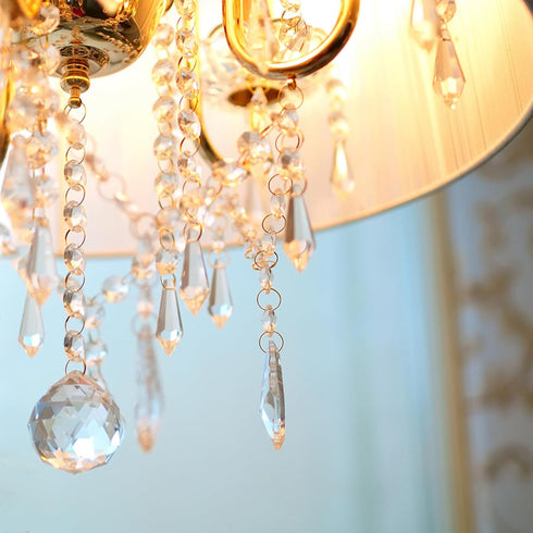 JMKTOOL 20pcs Clear Chandelier Icicle Crystals Prisms Hanging Crystal Bead Pendants Ornaments Replacements with Hooks