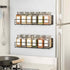 2 Pack 24 400 SpaceAid Magnetic Spice Rack with Spice Jars, Labels and Funnel, Space Saving Refrigerator Fridge Oven