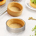10 Pcs 2.37 Inch 304 Stainless Steel Tart Ring, Heat-Resistant Perforated Baking Tools