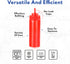 New Star Foodservice 26283 Squeeze Bottles, Plastic, 8 oz, Red, Pack of 6