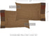 VHC Brands Set of 2 Rustic Bedding Ridge Cotton Patchwork Plaid Standard Pillow Cases, Cedar Green