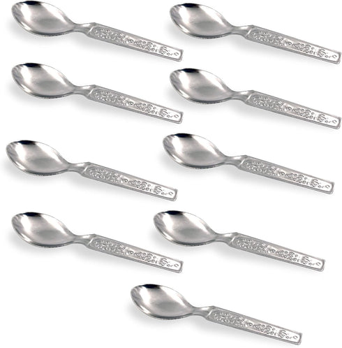 9 Pcs Stainless Steel Masala Spoons for Small Containers, Mini Spoon for Masala Dabba, All Tea Coffee Sugar & Spices, 4