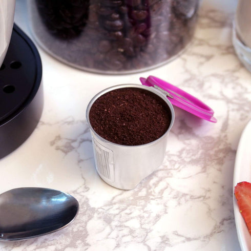 Cafe Fill Stainless Steel Reusable K Cup Coffee Pod by Perfect Pod - Compatible with Keurig Models