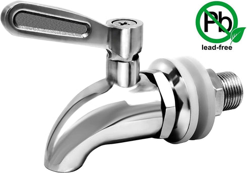 DOZYANT Durable Stainless Steel Beverage Dispenser Replacement Spigot for Gravity Filter Systems