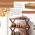 Closet,Portable Closet (Brown-3 Jessie Bamboo Shoe Rack,Free Standing Shoe Rack for Folding Shoe Storage Rack, Space
