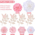 3D Mverse Paper Flowers Decorations for Wall, Pre-Assembled Large Floral Decorations for Baby Girl Nursery Wall