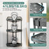 3 Corner Shower Caddy Standing, Tier Shower Organizer Stand with Soap Holder, Rustproof Shower Shelves for Bathroom