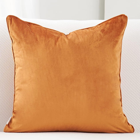 Alerfa Square Geometrical Plaid Striped Cut Velvet Throw Pillow Cover, 20x20 Inch Luxury Decorative Accent Pillow for