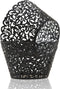 KPOSIYA 120 Pack Artistic Cupcake Wrappers, Black Laser Cut Cake Paper Cups for Wedding Baby Shower Birthday Decoration