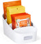 YouCopia ShelfBin Packet Organizer, 4-Tier Stairstep Raised Divided Bin, BPA-Free Storage Caddy