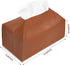 JTYKUYR Countertop, Tissue Box Holder Rectangular Modern PU Leather Facial Tissue for Bathroom, Kitchen, Bedroom