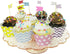 AllyDrew Standard Size Polka Dots Cupcake Wrappers, Set of 20, Pink