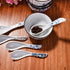 Japanese Style Set of 5 Soup Spoons, Asian Ceramic Ramen Spoons