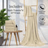Set 35x70 Inches 600 Set (4-Pack) Extra Large Bath Towels - Beige Luxury GSM Oversized Bath Sheet Towel,Ultra Soft