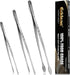 Kitchen Tweezers Tongs, Cooking Tweezers Stainless Steel - 3 Sizes for Meat, Pasta, and Plating