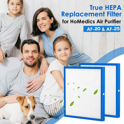 Cabiclean 2 Set Replacement Filter - Compatible for HoMedics AF-20, AF-25, AP-20, AP-25 Models
