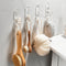 Self Adhesive Hooks, 8 Pcs Acrylic Wall Hooks for Bathroom Kitchen Office, Waterproof Utility Hook