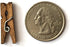 LWR CRAFTS Wooden Mini Clothespins, 200 Per Pack, 1" (Jacobean)