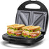Aigostar 2in1 Electric Sandwich Maker Grill with Nonstick Plates, Double-Sided Heating, Breakfast Toaster, Grilled