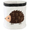 Collapsible Storage Bin Basket for Bedroom, Nursery, Playroom, 17x18" Diameter - Hedgehog