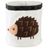 Collapsible Storage Bin Basket for Bedroom, Nursery, Playroom, 17x18" Diameter - Hedgehog