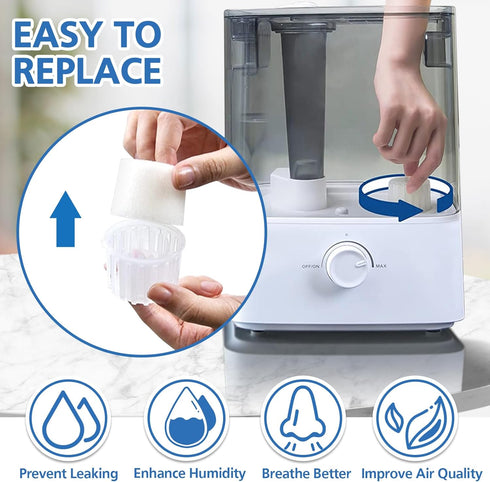 30 Pack Humidifier Replacement Filter for LEVOIT Dual150, Dual200S, Classic300(S), LV600S Series