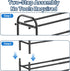 4 Closet, ENJOYBASICS Expandable Shoe Rack, Tier Adjustable Shoe Organizer Shelf for Black Metal Free Standing Shoe