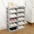 6-Tier Shoe Rack, Stackable Storage Organizer for Bedroom Entry, Adjustable Rack, Shoe Slots Shelf, Easy Tower Rack