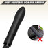 Kitchen Silicone Whisk, 11-Inch Heat Resistant Non Scratch Whisk, Metal Wire Stainless Steel Egg Bread Tool, Black