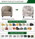 2 Room,D11 CRFATOP Piece Club Chair Slipcover Stretch Barrel Chair Covers Printed Tub Chair Slipcovers Soft Armchair