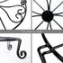 2 pack 10" 12" 10Inches NSYOOMH Rustproof Black Metal Plant Stands Heavy Duty Plants Holder Outdoor Indoor, Round