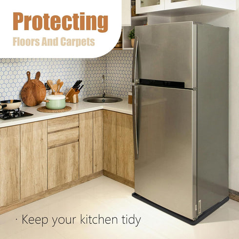 Mini Fridge Silicone Mat, 23''x23''x0.7'', Under Appliance Pad for Washing Machine, Protects from Water Spills, Easy to