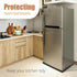 Mini Fridge Silicone Mat, 23''x23''x0.7'', Under Appliance Pad for Washing Machine, Protects from Water Spills, Easy to