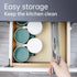 Tomorotec Triangle Roll-Up Dish Drying Rack for Sink Corner Small Foldable Stainless Steel Over The Sink Multipurpose