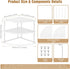 ROFAY 3-Tier Counter Metal Corner Shelf Plate Organizer for Kitchen & Cabinet, Corner Rack for Plates, Dishes, Pantry