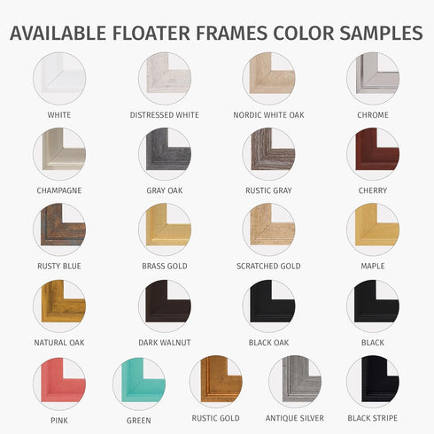 Pixy Champagne Canvas Floater Frame 4x4 for 3/4 inch Deep Canvas Paintings, Prints, Wall Art, Home Decor
