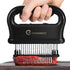 JY COOKMENT Meat Tenderizer with 48 Stainless Steel Ultra Sharp Needle Blades, Kitchen Tool for BBQ, Marinade