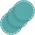 Smithcraft Trivets Mats for Hot Pots and Pans, Set of 3 Big Round Silicone Pot Holder Hot Pads for Countertops (Teal)