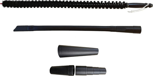 Vacuum Attachment for Dryer Vent, Crevice Cleaning Tool with Lint Trap Brush and Flexible Hose, Duct Cleaner Kit