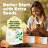 8 Set HOME GROWN Gift Herb Kit Herb Seeds with Basil, Cilantro, Mint & More, Complete Indoor Grow Kit for Kitchen