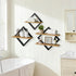 GYJZIFW Set 3-2-Tier (3) Floating Shelves of Hanging Wall Mounted Shelves, Decorative Storage Shelf for Living Room